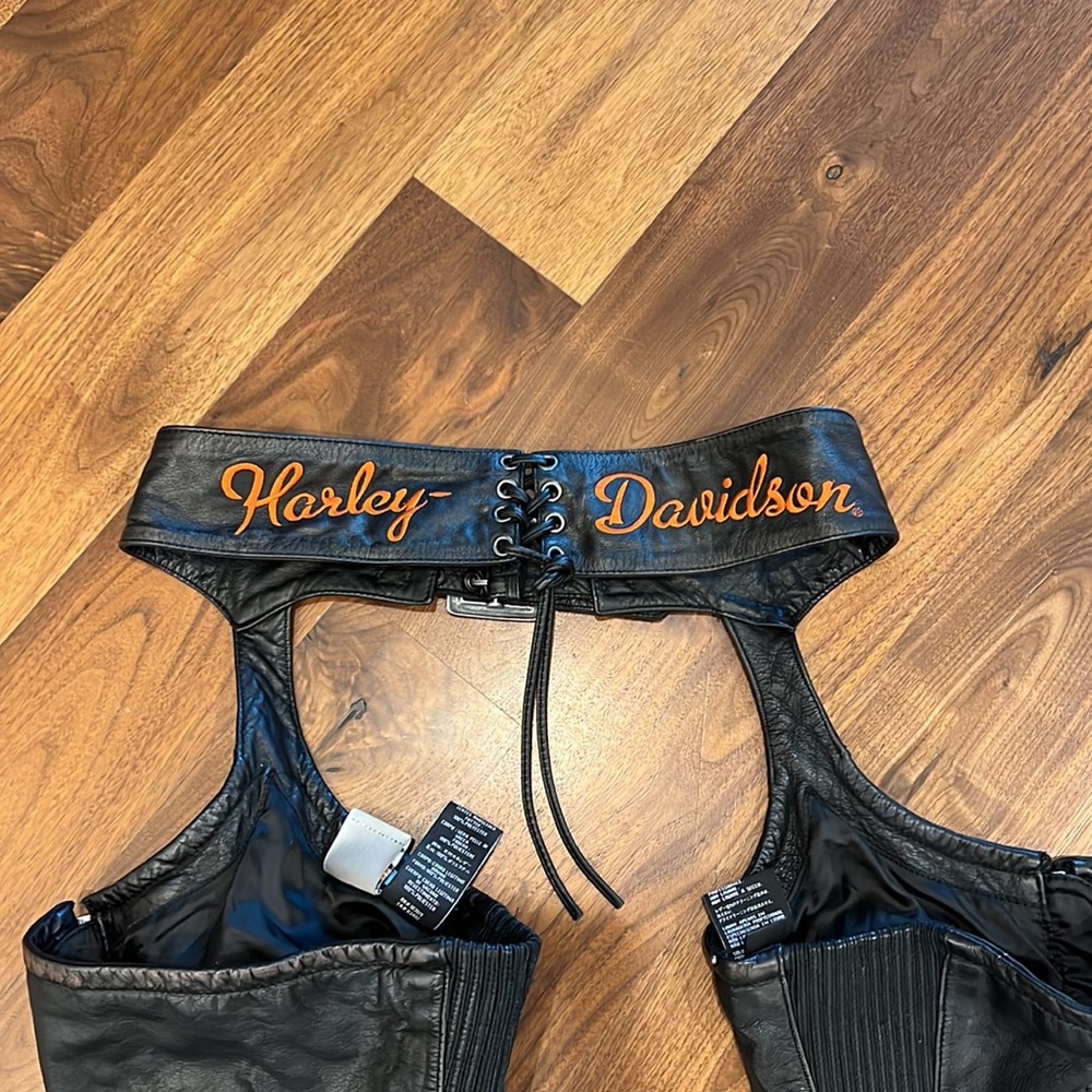 Harley Davidson Riding Gear Leather Chaps Gem